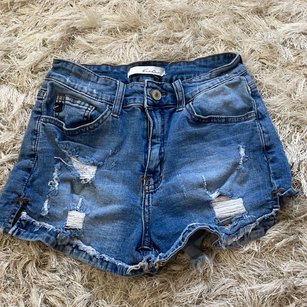 Ripped Jean Shorts